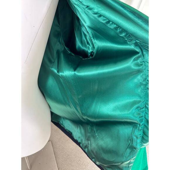 Vintage Authentic MacKintosh Vestcoat Navy Blue Green Button Wool Coat Hooded 14 - Picture 12 of 12